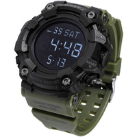 Invicta Men's Watch Activa Dual Time Army Green Strap Digital Alarm ACW1968-002 ,