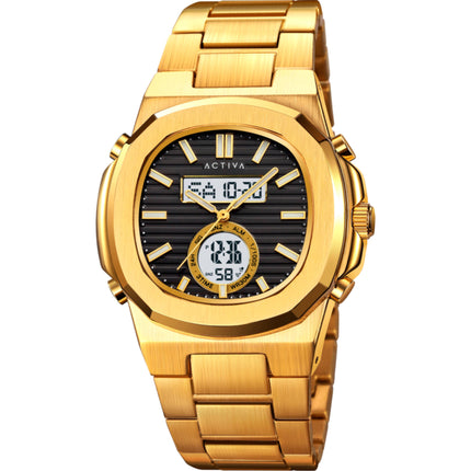 Invicta Men's Watch Activa Alarm Black and Grey Analog-Digital Dial ACW2279-002 ,