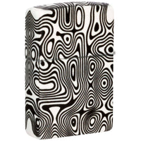 Zippo Windproof Lighter Glowing Waves and Swirls Design Glow-in-the-Dark 46012 ,