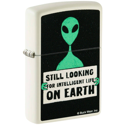 Zippo Windproof Lighter Buck Wear Alien design Glow-in-the-Dark Green 46092 ,