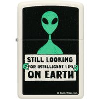 Zippo Windproof Lighter Buck Wear Alien design Glow-in-the-Dark Green 46092 ,