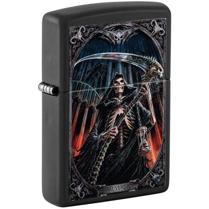 Zippo Windproof Lighter Anne Stokes with Color Image design Black Matte 46164 ,