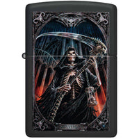 Zippo Windproof Lighter Anne Stokes with Color Image design Black Matte 46164 ,