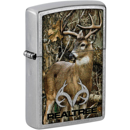 Zippo Windproof Lighter Realtree Edge Logo Classic Street Chrome Finish 46224 ,
