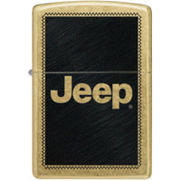 Zippo Windproof Lighter Jeep Stamp design Classic Street Brass Finish 46225 ,