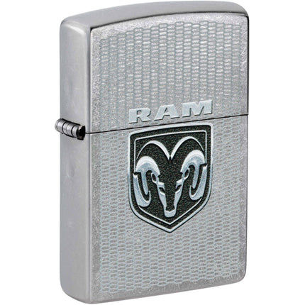 Zippo Windproof Lighter Dodge Ram Logo Design with Chain-Link Pattern 46227 ,