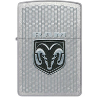 Zippo Windproof Lighter Dodge Ram Logo Design with Chain-Link Pattern 46227 ,