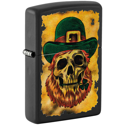 Zippo Windproof Pocket Lighter Lucky Map Design Classic Black Matte Finish 46244 ,