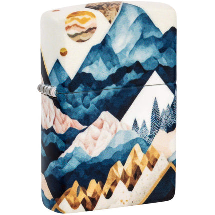 Zippo Windproof Pocket Lighter Mountain Collage Design 540 Color Metal 46262 ,