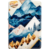 Zippo Windproof Pocket Lighter Mountain Collage Design 540 Color Metal 46262 ,