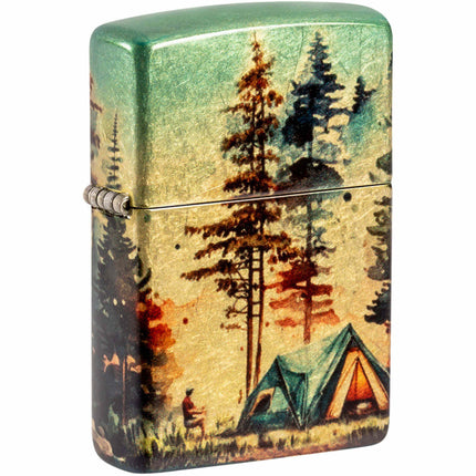 Zippo Windproof Pocket Lighter Off the Grid Design 540 Color Tumbled Brass 46263 ,