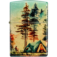 Zippo Windproof Pocket Lighter Off the Grid Design 540 Color Tumbled Brass 46263 ,