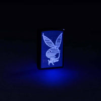 Zippo Windproof Pocket Lighter Playboy Logo Bunny Design Matte Black 46272 ,