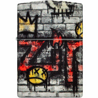 Zippo Windproof Pocket Lighter Graffiti King Design 540 Color Metal 46282 ,