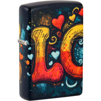 Zippo Windproof Pocket Lighter Love Mural Design Bright 540 Color Metal 46283 ,
