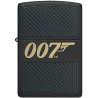 Zippo Windproof Pocket Lighter James Bond 007 Design Matte Black Metal 46297 ,