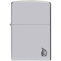 Zippo Windproof Pocket Lighter Armor Chrome Flame Design Metal 46396 ,