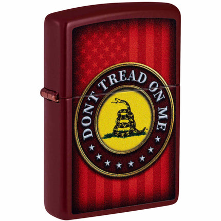 Zippo Pocket Lighter Dont Tread on Me Text Historic Gadsden Flag Design 46419 ,