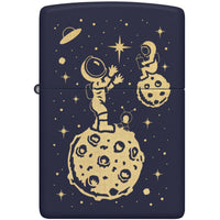 Zippo Windproof Pocket Lighter Lost in Space Laser Engraved Matte Navy 46423 ,