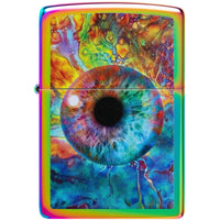 Zippo Windproof Pocket Lighter Spacey Eye Design Multicolor Metal 46431 ,