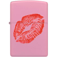 Zippo Windproof Pocket Lighter Smooches Design Matte Pink Metal 46470 ,