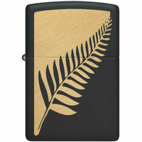 Zippo Windproof Pocket Lighter Zen Flora Design Matte Black Metal 46473 ,