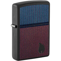 Zippo Windproof Pocket Lighter Vintage Zippo Design Matte Black Metal 46476 ,