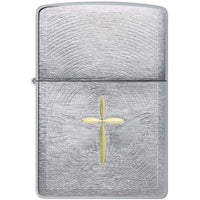 Zippo Windproof Pocket Lighter Angel Aura Design Brushed Chrome Metal 46479 ,