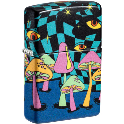 Zippo Windproof Pocket Lighter Mushroom Party Design 540 Color Metal 46564 ,