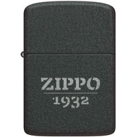 Zippo Windproof Pocket Lighter Zippo Design Iconic Black Crackle Metal 46567 ,