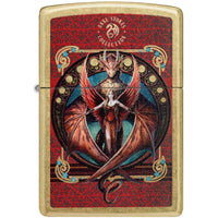 Zippo Windproof Pocket Lighter Anne Stokes Collection Copperwing Dragon 46689 ,