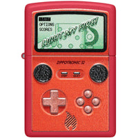 Zippo Windproof Pocket Lighter Zippotronic Design Matte Red Metal 46700 ,