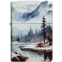 Zippo Windproof Pocket Lighter Frozen Valley Design 540 Color Metal 46702 ,