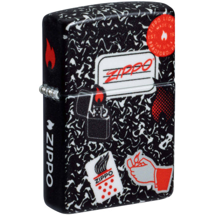 Zippo Windproof Pocket Lighter Zippo Notebook Design 540 Matte Metal 46707 ,