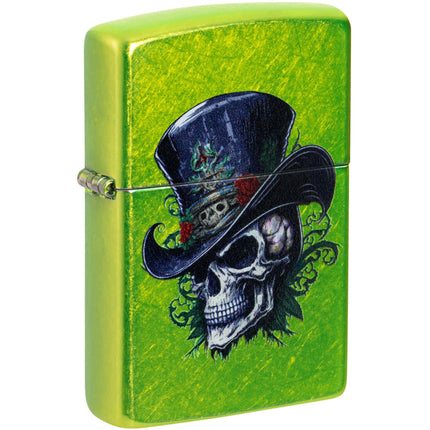 Zippo Windproof Pocket Lighter Steampunk Skeleton Design Lurid Metal 46709 ,