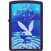 Zippo Windproof Pocket Lighter Playboy Rabbit Head Icon Matte Navy Metal 48745 ,