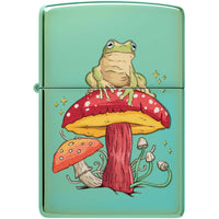 Zippo Windproof Lighter Mystical Frog Design High Polish Green Finish 48973 ,