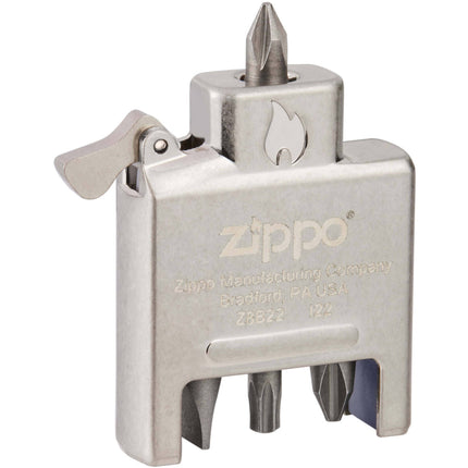 Zippo Lighter Insert Everyday Carry Bit Safe 4-in-1 Functional Screwdriver 65701 ,
