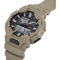 Casio Men's Watch G-Shock World Time Beige Resin Strap Analog-Digital GA010-5A ,