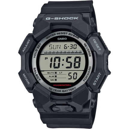 Casio Men's Watch G-Shock World Time Black Bio-Based Resin Strap Digital GD010-1 ,