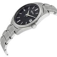 Seiko Men's Watch - Classic Quartz Black Dial Stainless Steel Bracelet | SUR311P1 ,