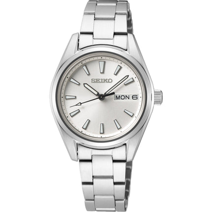 Seiko Women's Watch - Classic Quartz Silver Tone Dial Steel Bracelet | SUR349P1 ,