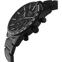 Seiko Men's Watch - Dress Chronograph Quartz Black Dial Bracelet | SSB415P1 ,