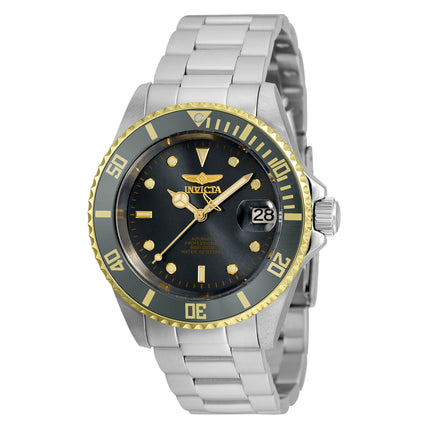 Invicta Men's Watch - Pro Diver Grey Dial Silver Stainless Steel Bracelet | 35847 ,
