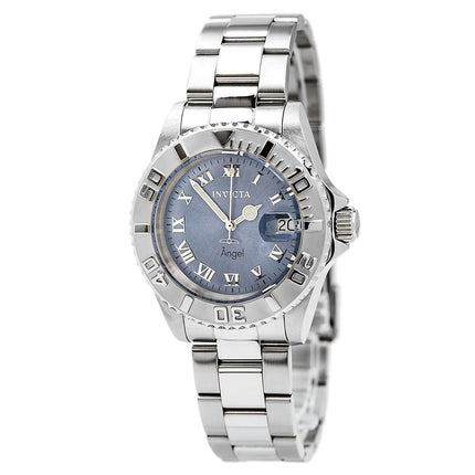 Invicta 14361 Women's Angel Quartz Light Blue Dial Stainless Steel Dive Watch ,