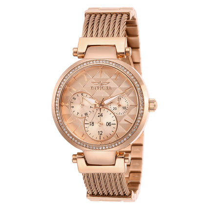 Invicta Women's Quartz Watch - Angel Rose Gold Tone Dial Bracelet | 28920 ,