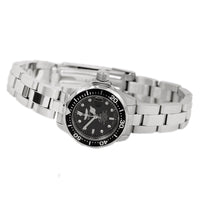 Invicta 8939 Women's Stainless Steel Bracelet Quartz Pro Diver Black Dial Date Watch ,