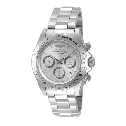 Invicta 14381 Men's Silver Dial Stainless Steel Speedway Chronograph ,