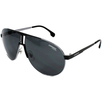 Carrera Men's Sunglasses - Black Ruthenium Metal Full Rim Aviator | 1005/S 0TI7/IR ,