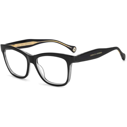 Carolina Herrera Women's Eyeglasses - Black Grey Acetate Cat Eye Frame | CH 0016 008A ,